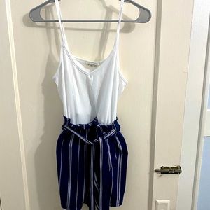 Navy blue romper